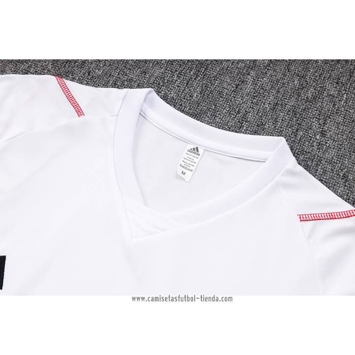 Chandal del Flamengo 2023 2024 Manga Corta Blanco - Pantalon Corto